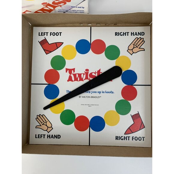 VTG Twister Board Game Milton Bradley Ages 6+ with Mat Spinner Instructions GUC - Picture 10 of 11